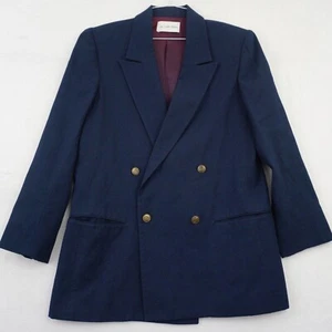 Vintage JH Collectibles Wool Blazer Double Breasted Gold Buttons Career Jacket - Picture 1 of 22