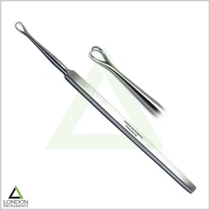 Ear Wax Pick Cleaner Remover Swab Earwax Safe Earpick Medical Stainless Steel - Picture 1 of 3