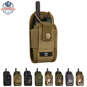 Tactical MOLLE two-way Radio Holder Case Walkie Talkie Pouch Tools Bag - Picture 1 of 19