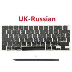 New UK-Russian Keys Keycaps For Macbook Pro (M4 Pro) 14-inch A3401 EMC8894 2024 - Afbeelding 1 van 1