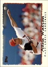 1995 Topps St. Louis Cardinals Baseball Card #262 Allen Watson