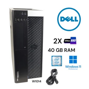 Dell Precision Tower 5810 Desktop Xeon E5-1607 v3 40GB 2x256GB Win 11 Pro W1014 - Picture 1 of 19