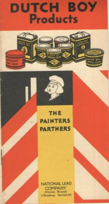 VINTAGE 1930 NATIONAL LEAD CO, DUTCH BOY PAINT 'LEAD PAINT BROCHURE! LIQUID LEAD - Image 1 of 4