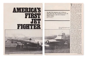 Bell P-59 Airacomet Aircraft Report 7/13/2023l - Foto 1 di 2