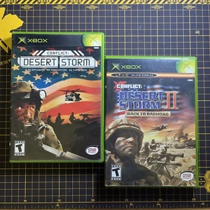Lot 2 Xbox OG Conflict: Desert Storm & Conflict: Desert Storm II Back to Baghdad - Picture 1 of 4