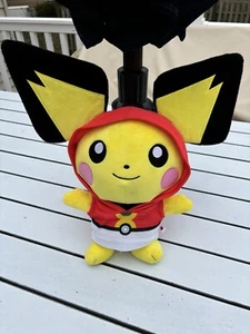 Pokemon Build A Bear Pikachu Baby Evolve Pichu 17” Plush Wearing Pokémon Hoodie - Picture 1 of 6