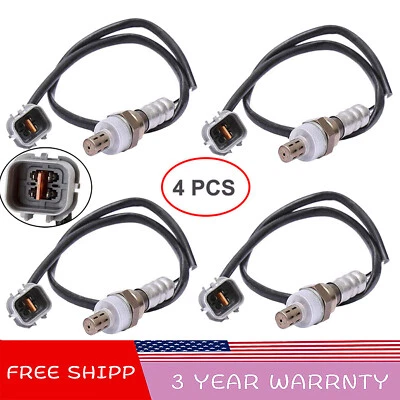 Sensor de oxígeno 4 piezas para Hyundai Tucson Tiburon GTP Kia Sportage 2005-2009 arriba y abajo Foto 1 de 4