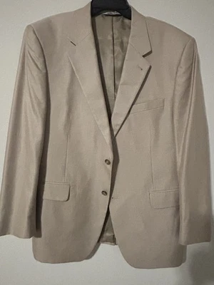 Blazer chaqueta traje hombre Jos Bank 80 % algodón seda. 44r. Color marfil. Excelente Foto 1 de 4