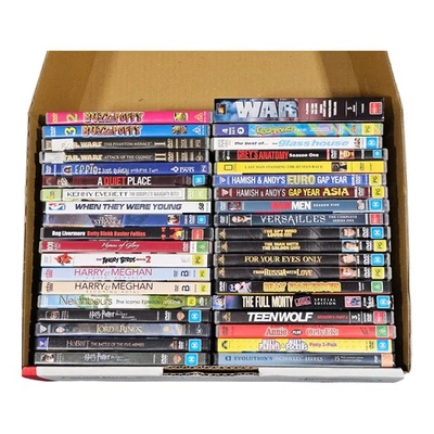 Mixed DVD Lot x38 Movies & TV Series Region 4 Harry Potter Grey’s Anatomy War - image 1 of 4