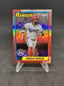 ADOLIS GARCIA 2025 Topps Chrome 35th Anniversary Card #90CB-4 Texas Rangers! - Picture 1 of 2