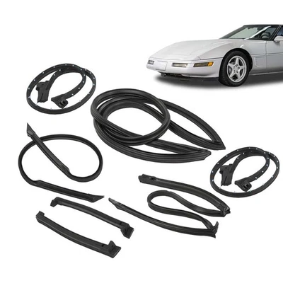 Full Weatherstrip Kit Weather Strip Seal Fit For 1984-1989 Chevrolet Corvette C4 - Image 1 of 4