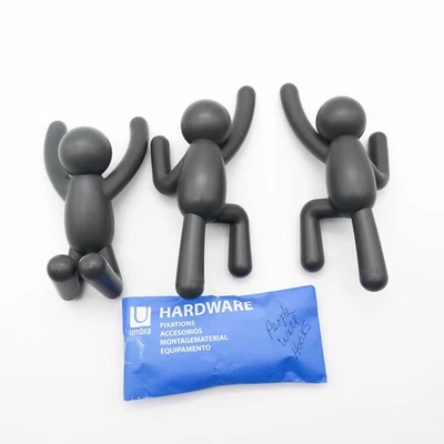 3 Umbra Buddy Wall Hooks Person Shaped Eclectic Dopamine Decor Alan Wisniewski - Image 1 of 3
