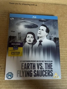 Earth Vs. The Flying Saucers (1956) UK Blu-ray NEW & SEALED With Slipcase - Imagen 1 de 4