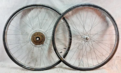 Normandy High Flange 27" Bike Wheel Set Rigida Superchromix Freewheel 126/100mm~ - Image 1 of 4