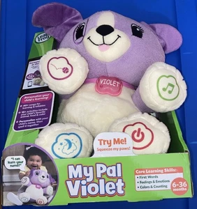 LeapFrog My Pal Violet 2010 Interactive Puppy Plush Learning Toy - Picture 1 of 22