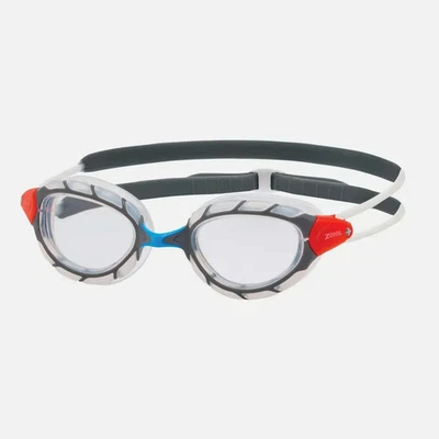 Zoggs Predator Swim Goggles, Grey with Clear Lens,  Anti-Fog & UV Protection - Image 1 of 2