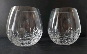 2 copas de vino tinto sin tallo Waterford Cut Crystal Lismore Essence 4-1/4" - sin caja - Imagen 1 de 8