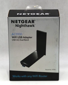NETGEAR Nighthawk AC1900 Dual-Band WiFi USB 3.0 Adapter Model *FABRYCZNIE NOWY* - Zdjęcie 1 z 4