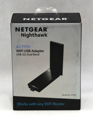 NETGEAR Nighthawk AC1900 Dual-Band WiFi USB 3.0 Adapter Model *BRAND NEW* - Image 1 of 4