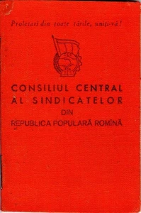 Romania, 1959, Syndicates Union Member Card - Revenue Fiscal Stamps Cinderellas - Picture 1 of 9