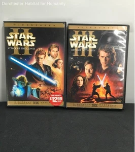 Star Wars Episodes II & III: Attack of the Clones/Revenge of the Sith DVDs - Picture 1 of 10