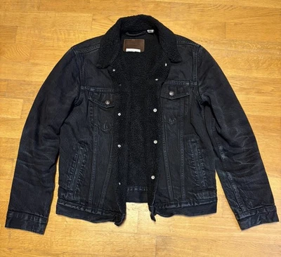 Levi's Herren Jeans Jacke mit Teddy Fell Gr. M Schwarz Levis  - Bild 1 von 4