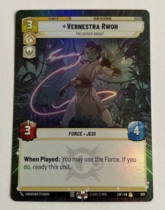 Star Wars Unlimited - Vernestra Rwoh - Hyperspace Foil, #935, Near Mint Single - Picture 1 of 3