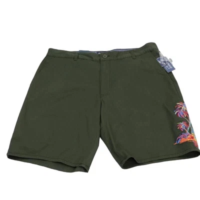 American Rag Cie Mens Cargo Shorts Green Forest Night Stretch Embroidered 40 New - Image 1 of 4