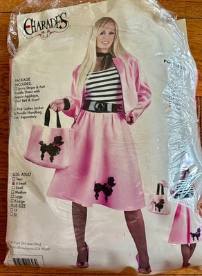 Charades Burbuja Goma Rosa Caniche Vestido Adulto Halloween Disfraz Talla X-PEQUEÑO LEER Foto 1 de 4