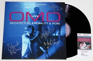 ORCHESTRAL MANOEUVRES IN THE DARK SIGNED LIVE LP VINYL RECORD ALBUM AUTO JSA COA - Bild 1 von 3