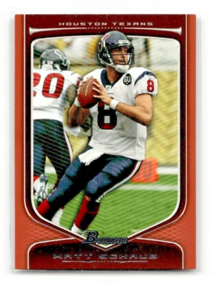 2009 Bowman Draft Picks Red Matt Schaub #18 Houston Texans - Image 1 of 2