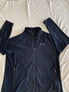 Chaqueta polar Marmot para hombre cremallera completa negra cuello falso manga larga talla 2XLarge - Imagen 1 de 21