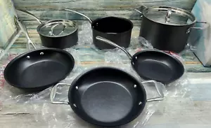 ^Cook's Essentials Cooks Hard-Anodized Nonstick 8-Piece Cookware Set -See Descri - Picture 1 of 16