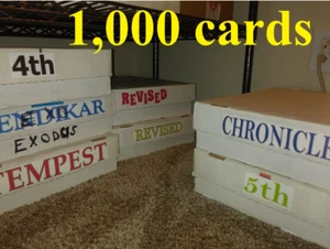 1,000 Magic Cards Lot - VINTAGE SETS ONLY (1994-2003) Cardstore bulk liquidation - Picture 1 of 4