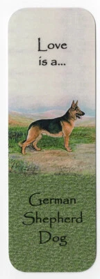 K9-KARDS GERMAN SHEPHERD DOG GSD BEAUTIFUL DOG BOOKMARK SAME IMAGE BOTH SIDES GREAT GIFT