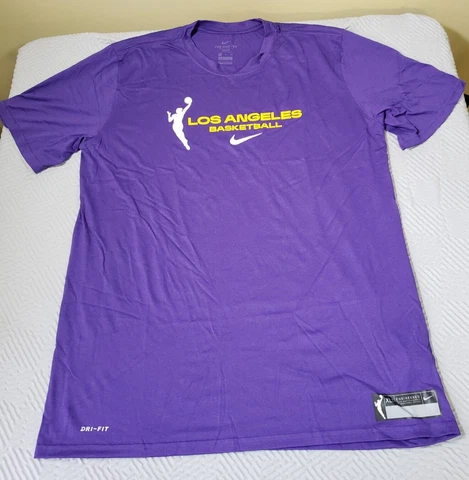 Nike Los Angeles Sparks WNBA Basketball Men's Dri-Fit T-Shirt Size XL Tall XLT Cover