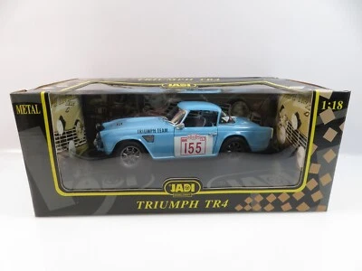 1:18 Jadi voiture de course Triumph TR 4 bleu n°155 Triumph Team Racing B04 - Photo 1/4