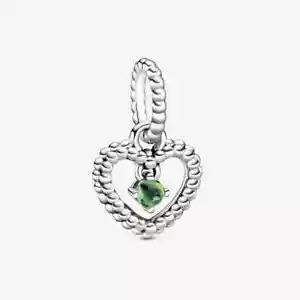 NEW Pandora Peridot August Birthstone Heart Charm 798854C10 FREE SHIPPING - Picture 1 of 2