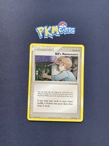 Juego de cartas coleccionables Pokémon Bill's Maintenance EX rojo fuego y verde hoja 87/112 LP regular. - Imagen 1 de 3