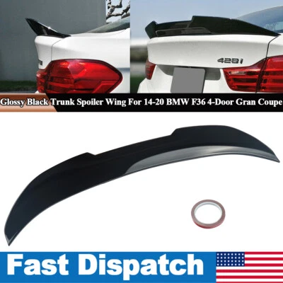 FOR 14-20 BMW F36 4 SERIES 428i 430i 440i GRAN COUPE 4DR PSM STYLE TRUNK SPOILER - Image 1 of 4