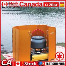 Foldable Stove Windshield Portable Camping Stove Windbreak (Orange 10pcs) CA