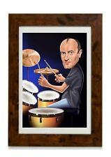 Caricature of Phil Collins Framed Print