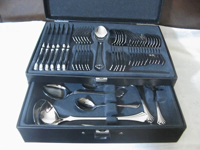Auerhahn Königlich Dresden Tafelbesteck 6 Personen 39 Teile Edelstahl wie neu ! - Bild 1 von 4
