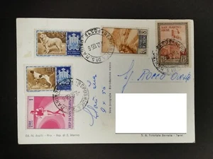Cartolina San Marino per Italia Tariffa Mista 1956 WE1422A - Picture 1 of 1