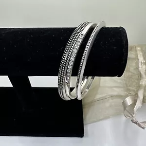 NWT Chicos set of 3 bracelets, 3 Silver. $26.97, MSRP $59.50 - Picture 1 of 3
