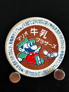 Mario Bros Tapa Botella Leche Menko Tarjeta Colección Japonesa De Colección De JAPÓN TE - Imagen 1 de 3
