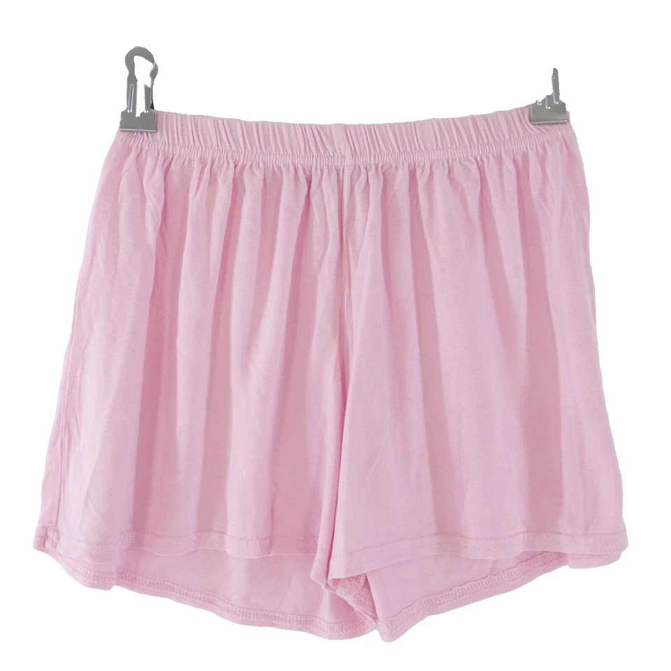 Boohoo Shorts Pink Summer Jersey Beach Summer Holiday Lounge Pants Size UK 8 - Image 1 of 4