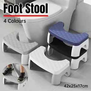 New Toilet Stool Anti-Slip Bathroom Footstool for Children Adults Elderly Safe - Picture 1 of 22
