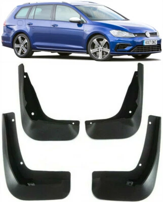 Genuine Splash Guards Mud Flaps For VW 2017-2020 GOLF MK7.5 R GTD Estate Variant - Image 1 of 4