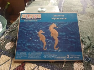 CREATOLOGY 3D Wooden SEAHORSE PUZZLE- 2 sheets, new - Picture 1 of 1